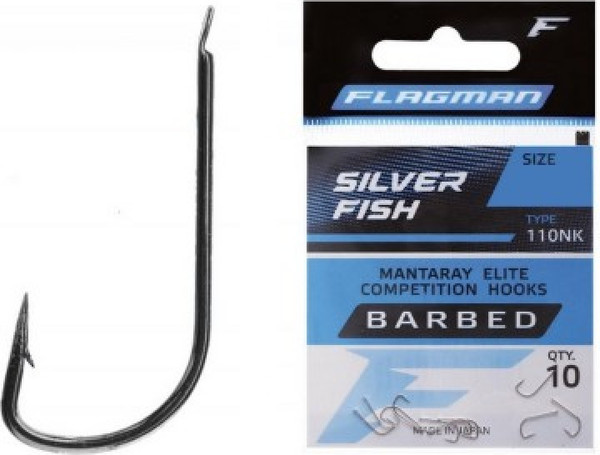 Изображение товара Набор крючков рыболовных Flagman Fishing Silver Fish № 12 / 110NK-12 (10шт)