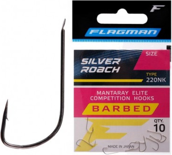 Изображение товара Набор крючков рыболовных Flagman Fishing Silver Roach / 220NK-14 (10шт)