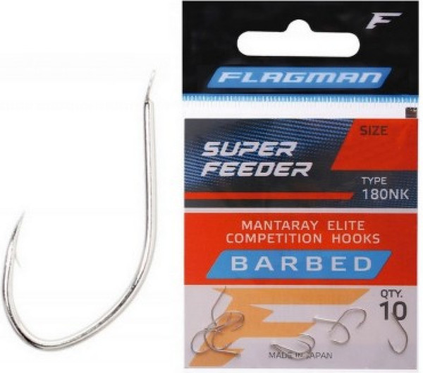 Изображение товара Набор крючков рыболовных Flagman Fishing Super Feeder / 180NK-12 (10шт)