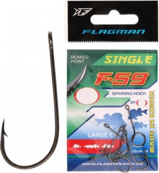 Изображение товара Крючок рыболовный Flagman Fishing Single F-59 / FF59-02