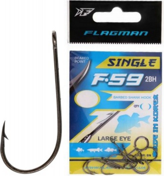 Изображение товара Крючок рыболовный Flagman Fishing Single / FF592BH-01