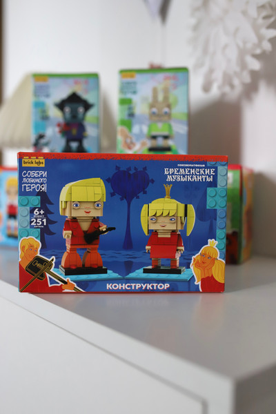 Изображение товара Конструктор Brick Labs Бременские музыканты: Трубадур и Принцесса / AB-1113