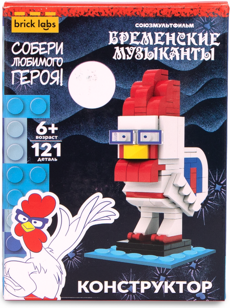 Изображение товара Конструктор Brick Labs Бременские музыканты: Петух / AB-1114