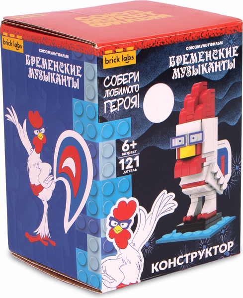 Изображение товара Конструктор Brick Labs Бременские музыканты: Петух / AB-1114