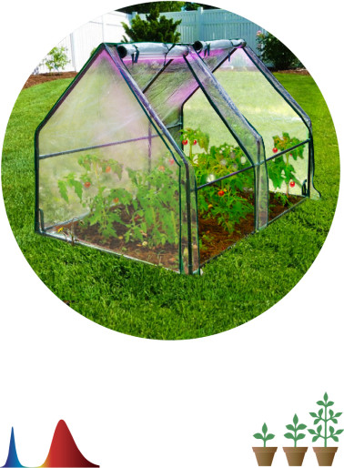 Изображение товара Теплица Green Apple GA-House-medium / Б0063840 (со светильником)