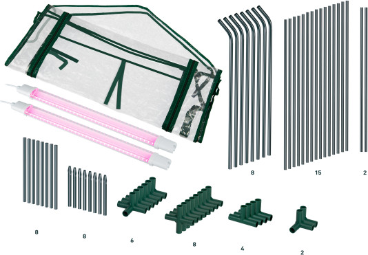 Изображение товара Теплица Green Apple GA-House-max / Б0063904 (со светильниками)
