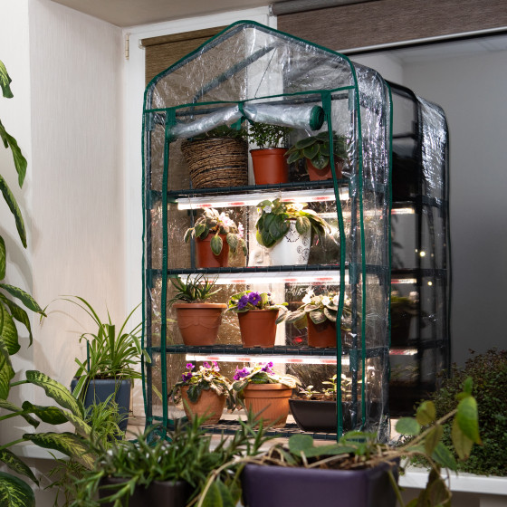 Изображение товара Теплица Green Apple GA-House-4 / Б0063882 (со светильниками)