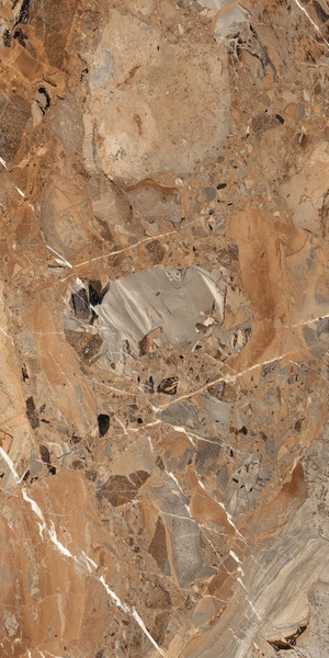 Изображение товара Плитка Maimoon Ceramica HG Glossy Breccia Fantastico Brown (800x1600)