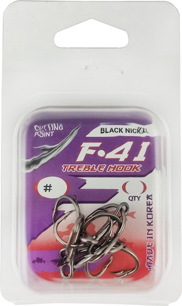 Изображение товара Набор крючков рыболовных Flagman Fishing Treble hook / F41-04  (5шт)