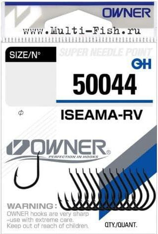Изображение товара Набор крючков рыболовных Owner Iseama Rv black / 50044-10 (14шт)