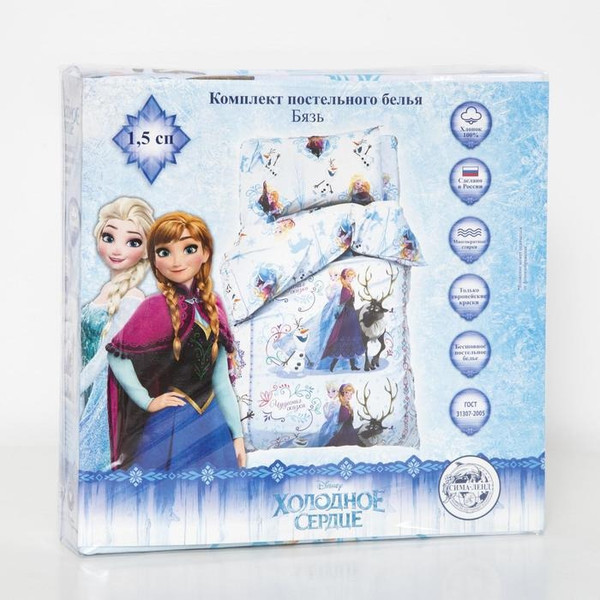 Изображение товара Комплект постельного белья Disney Холодное сердце Сказка 1.5сп / 1343375