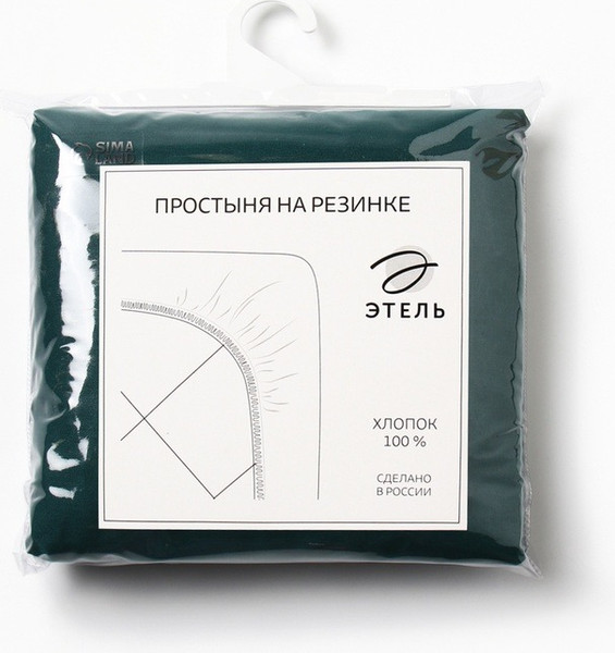 Изображение товара Простыня Этель 10624028 (зеленый)