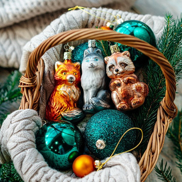 Изображение товара Елочная игрушка Inge's Christmas House And Farm. Хаски / 10018S024