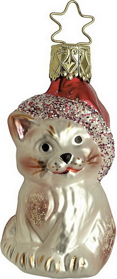 Изображение товара Елочная игрушка Inge's Christmas House And Farm. Рождественский котенок / 10034S003