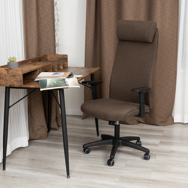 Изображение товара Кресло офисное Tetchair Pragmatic Plt ткань (коричневый)