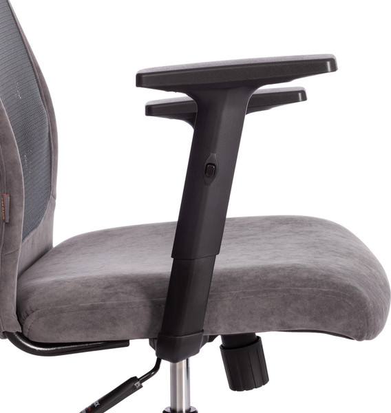 Изображение товара Кресло офисное Tetchair Profit Plt флок/ткань (серый)