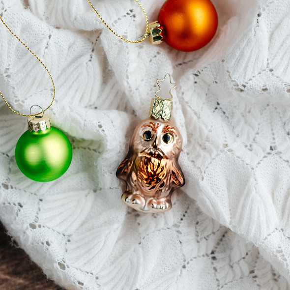 Изображение товара Елочная игрушка Inge's Christmas Sunny Autumn Day. Маленький совенок / 10139S022