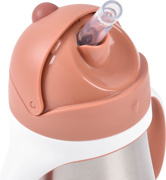 Изображение товара Поильник Beaba Tasse Paille Inox Термос 913587 (250мл, Terracotta)