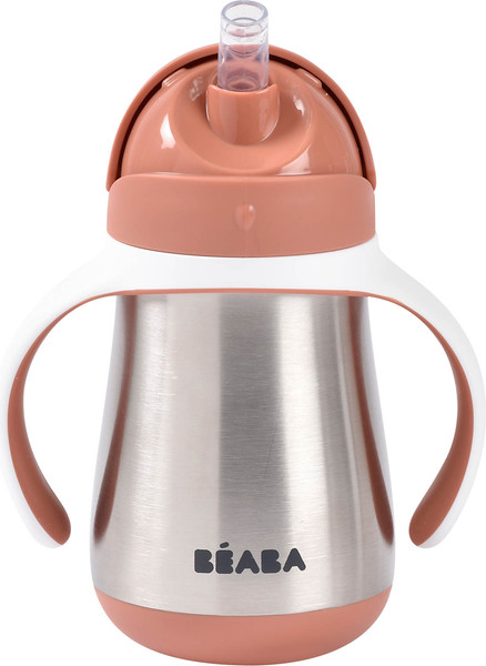 Изображение товара Поильник Beaba Tasse Paille Inox Термос 913587 (250мл, Terracotta)