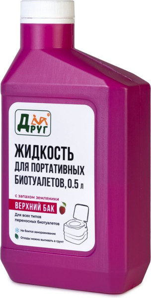 Изображение товара Жидкость для биотуалета Друг Для верхнего бака LTT05  (500мл, розовый)