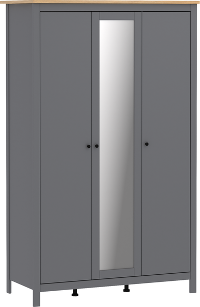 Изображение товара Шкаф Mio Tesoro Сага с зеркалом / 2.08.01.040.15 (серый/ясень)