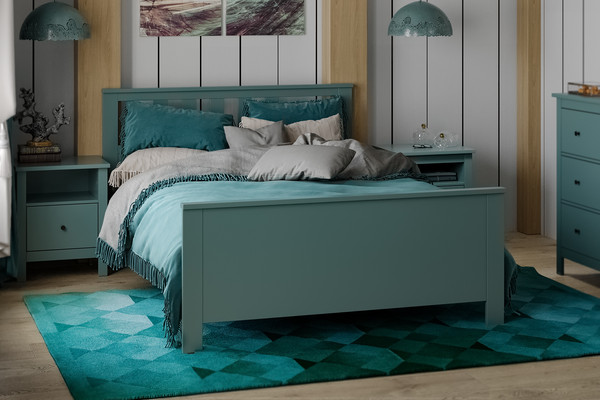 Изображение товара Прикроватная тумба Mio Tesoro Сага / 2.08.03.010.6 (темно-бирюзовый)