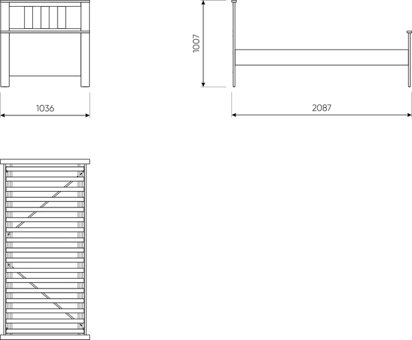 Изображение товара Односпальная кровать Mio Tesoro Сага 90x200 / 2.08.04.050.16 (темно-бирюзовый/ясень)