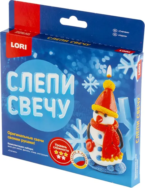 Изображение товара Набор для изготовления свечей Lori Снеговик / Пз/С-011