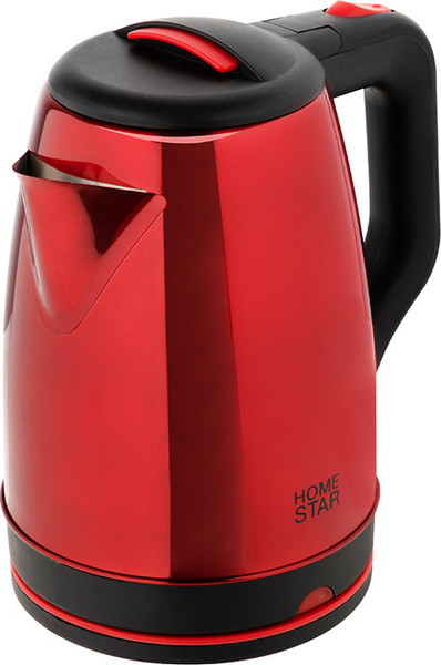 Изображение товара Электрочайник HomeStar HS-1003 / 107001 (стальной/красный)