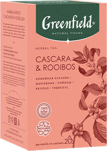 Изображение товара Чайный напиток GREENFIELD Natural Tisane Cascara & Rooibus (20пак)