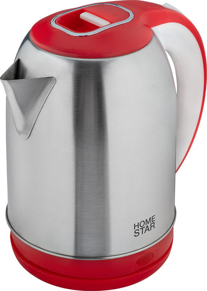 Изображение товара Электрочайник HomeStar HS-1054 / 106466 (стальной/красный)