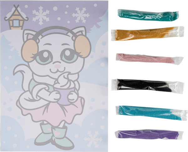 Изображение товара Набор для творчества Lori Фреска. Белоснежная кошечка / Пз/ф-040