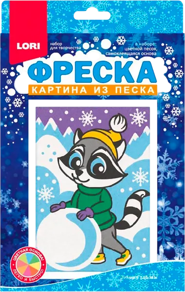 Изображение товара Набор для творчества Lori Фреска. Зимние забавы / Пз/ф-043
