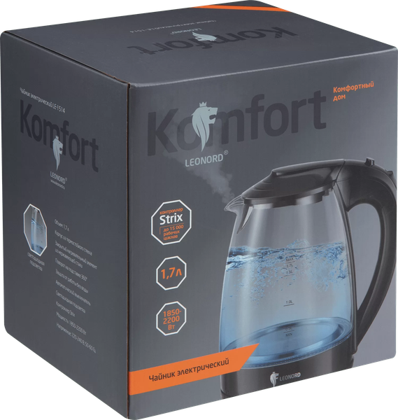 Изображение товара Электрочайник Leonord LE-1514 / 107166 (черный)
