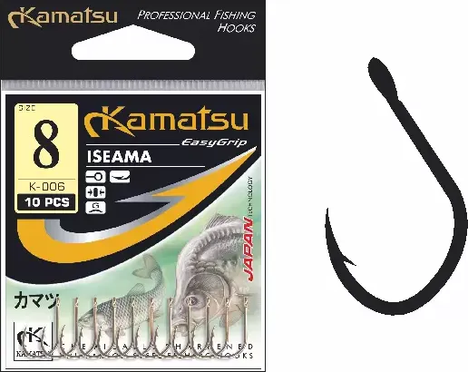 Изображение товара Набор крючков рыболовных KAMATSU Iseama Gold / 510600104 (10шт)