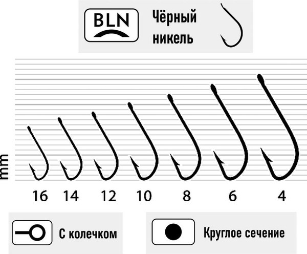 Изображение товара Набор крючков рыболовных KAMATSU Miyako Bln / 513200304 (10шт)