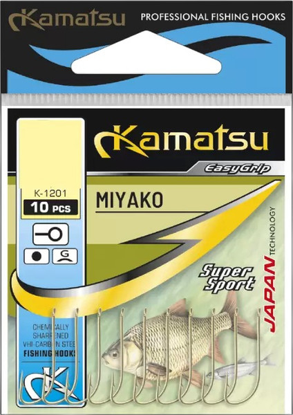 Изображение товара Набор крючков рыболовных KAMATSU Miyako Gold 513200108 (10шт)