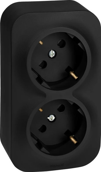 Изображение товара Розетка Legrand Quteo 782475 (черный матовый)