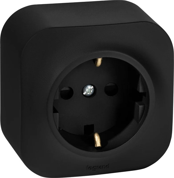 Изображение товара Розетка Legrand Quteo 782476 (черный матовый)