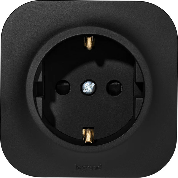 Изображение товара Розетка Legrand Quteo 782476 (черный матовый)