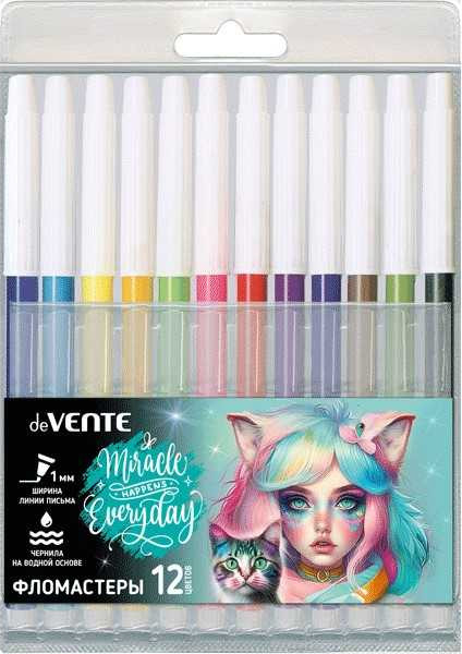 Изображение товара Фломастеры deVente Miracle / 5081435 (12цв)