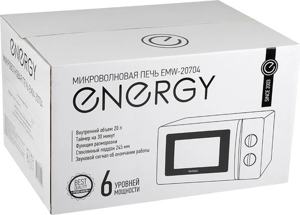 Изображение товара Микроволновая печь Energy EMW-20704 / 105664 (белый)