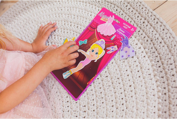 Изображение товара Развивающий игровой набор Happy Valley Магнитный. Одень куклу. Арина-балерина / 3194993