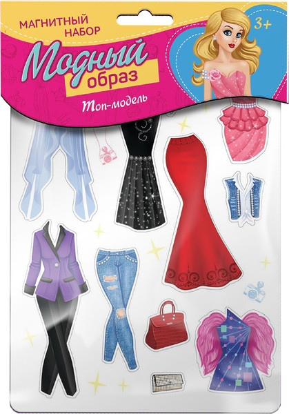 Изображение товара Развивающий игровой набор Happy Valley Магнитный. Одень куклу. Топ-модель / 2738648