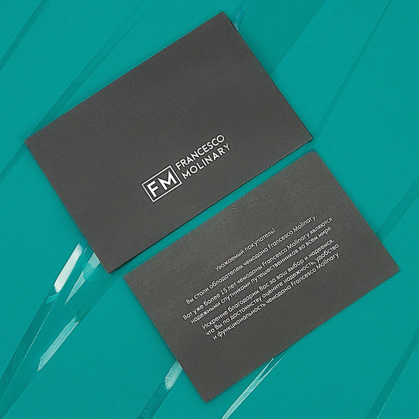 Изображение товара Чемодан на колесах Francesco Molinary 344-003/3-24BIR (бирюзовый)