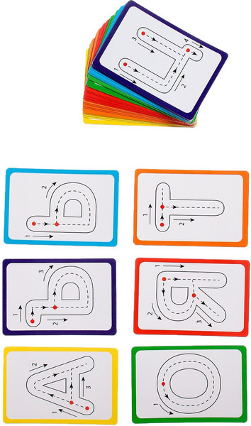 Изображение товара Развивающие карточки Zabiaka Набор пиши-стирай. Учу и пишу буквы / 5189421, твердая обложка