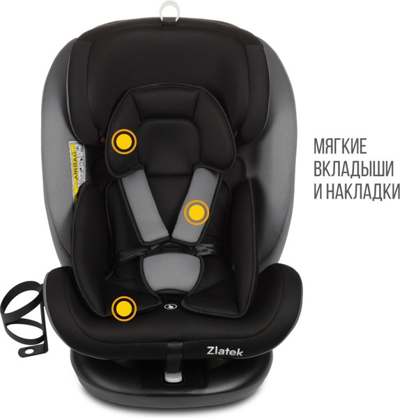 Изображение товара Автокресло Zlatek Cruiser Isofix Lux / KRES4082 (черный/серый)