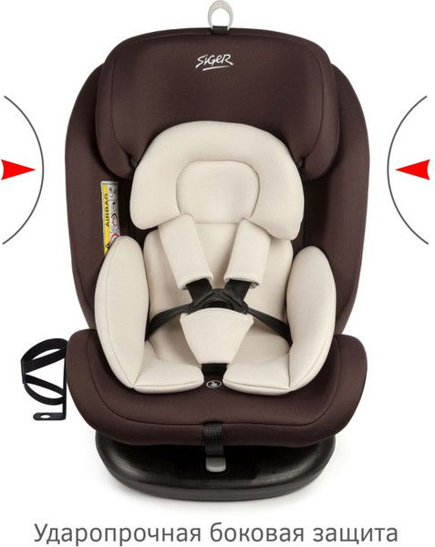 Изображение товара Автокресло Siger Престиж Isofix Lux / KRES3946 (шоколад)