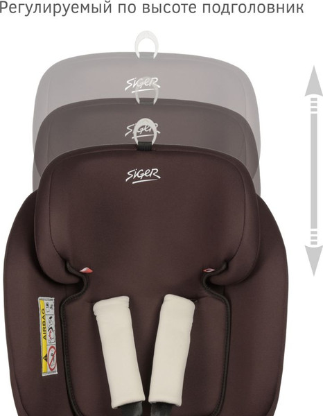 Изображение товара Автокресло Siger Престиж Isofix Lux / KRES3946 (шоколад)