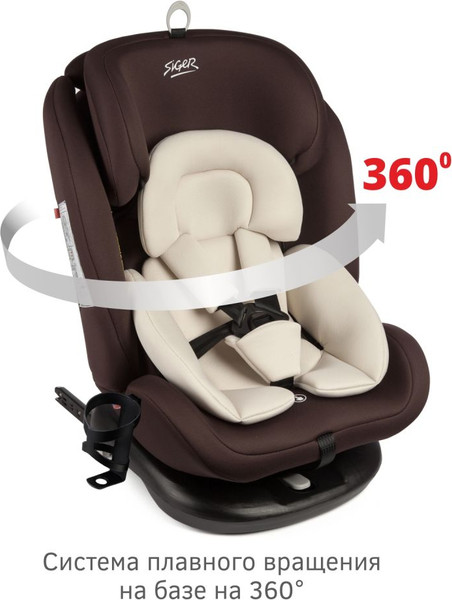 Изображение товара Автокресло Siger Престиж Isofix Lux / KRES3946 (шоколад)